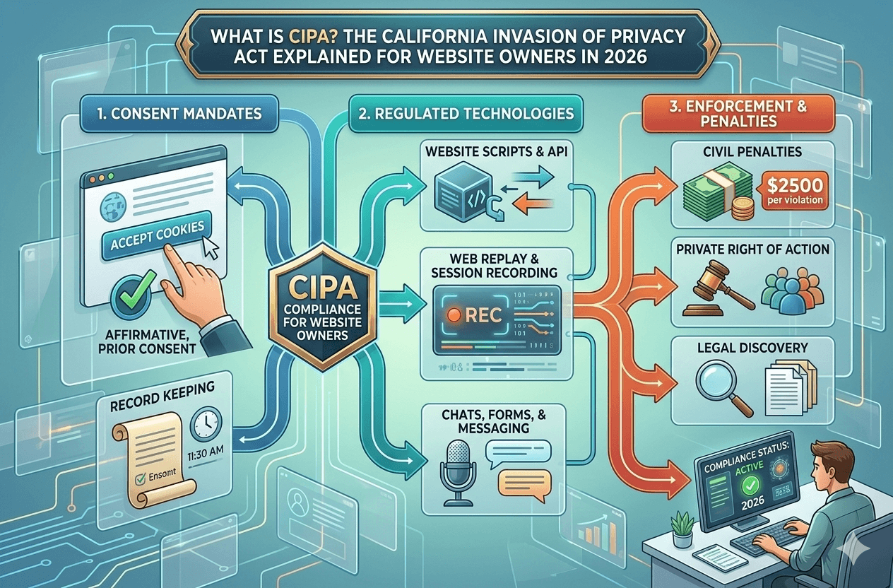 What is CIPA? The California Invasion of Privacy Act Explained for Website Owners