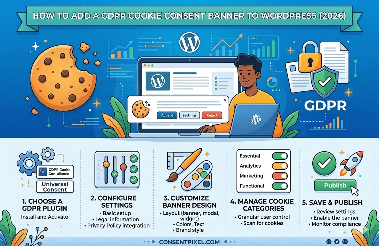 How to Add a GDPR Cookie Consent Banner to WordPress (2026)