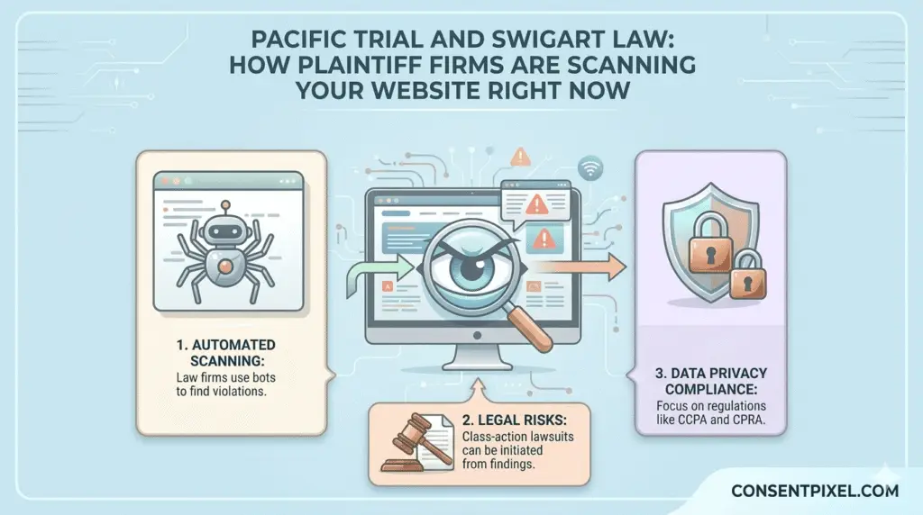 Pacific Trial and Swigart Law: How Plaintiff Firms Are Scanning Your Website Right Now