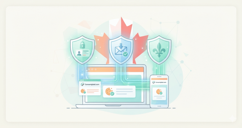 Canada Cookie Compliance 2026: What PIPEDA, CASL, and Quebec Law 25 Require for Website Tracking