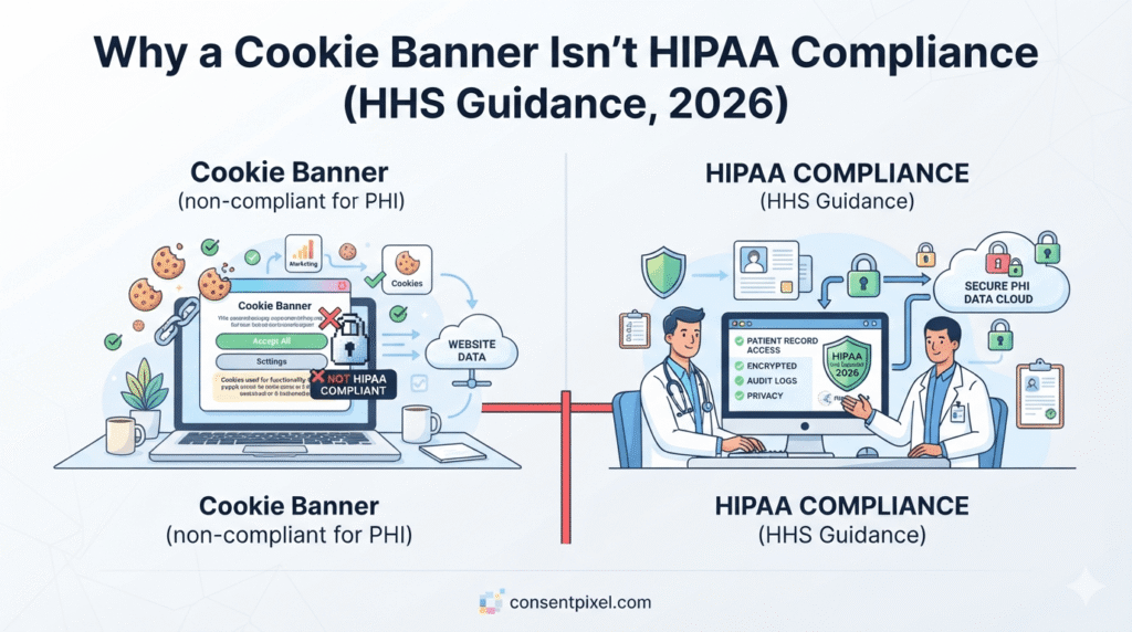Why a Cookie Banner Isn't HIPAA Compliance